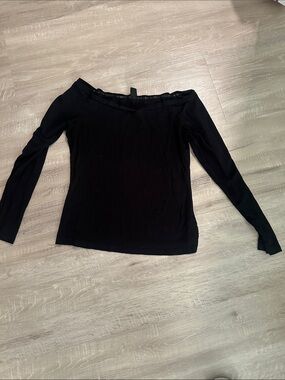 Off‑Shoulder Black Long Sleeve Women’s Top off the shoulder